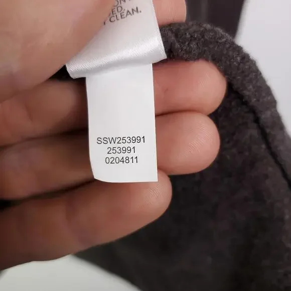 J Jill Sweater Womens Small OPen Cardigan Brown Pockets Chunky Knit Soft Comfy - Picture 8 of 9